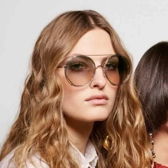 Chloe | Accessories | Chloe Demi Gold Brown Pink Gradient 